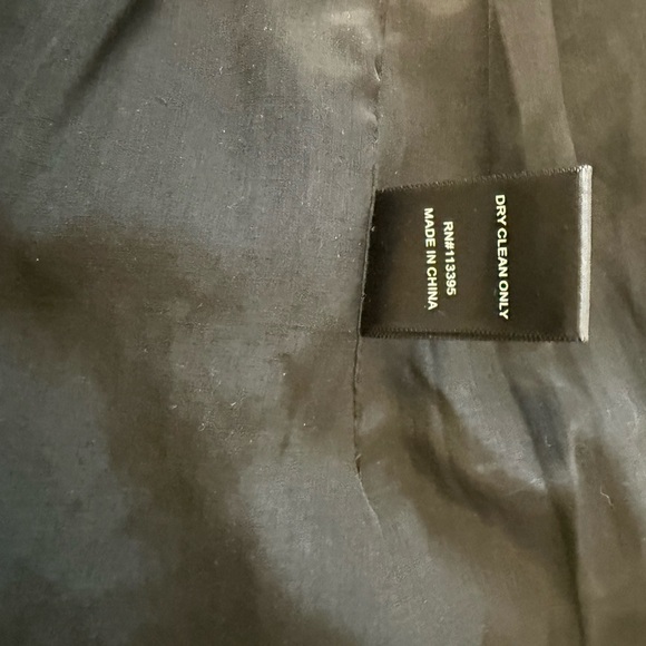 Ark & Co NWT L Gold and Black Blazer jacquard thicker metallic tuxedo cut blazer - Picture 8 of 12